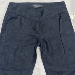 New Guess Marciano Linen Palazzo Wide Leg Pants 00 XS